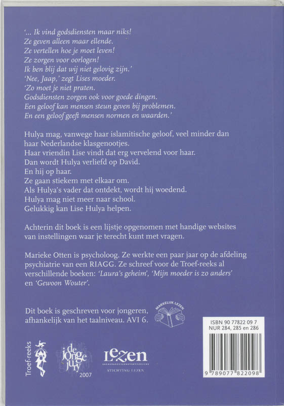 Achterkant van Kebab en pindakaas