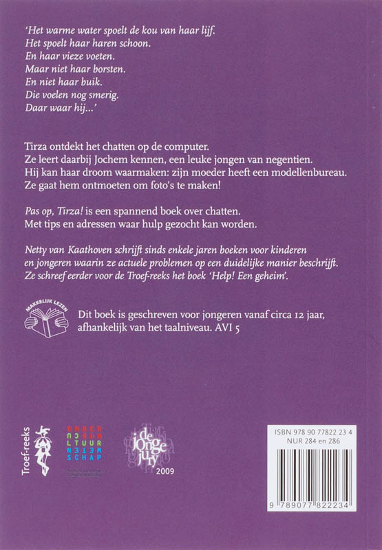 Achterkant van Pas op! Tirza