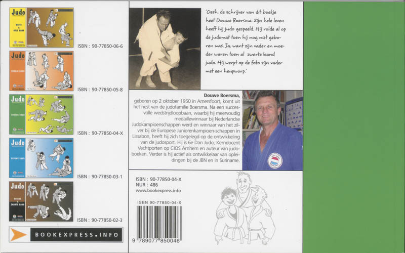 Achterkant van 3e Kyu groene band