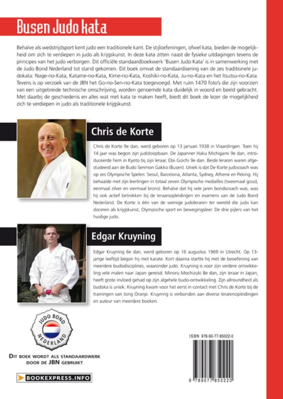 Achterkant van Busen Judo Kata