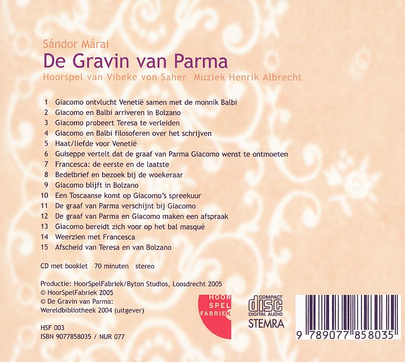 Achterkant van De Gravin van Parma