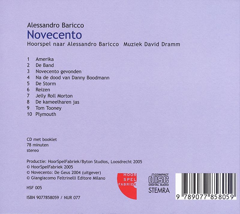 Achterkant van Novecento