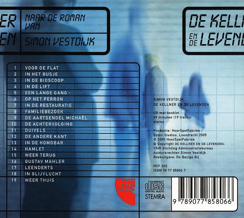 Achterkant van De kellner en de levenden