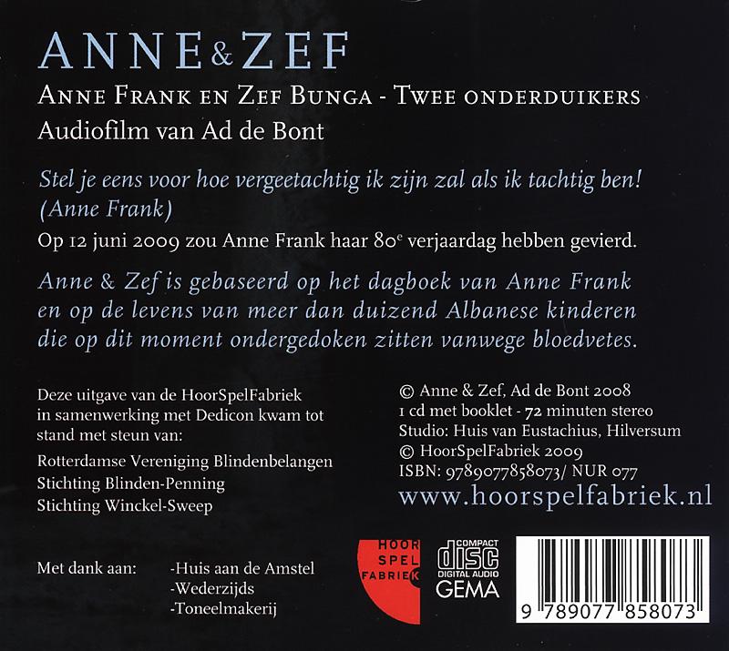 Achterkant van Anne & Zef