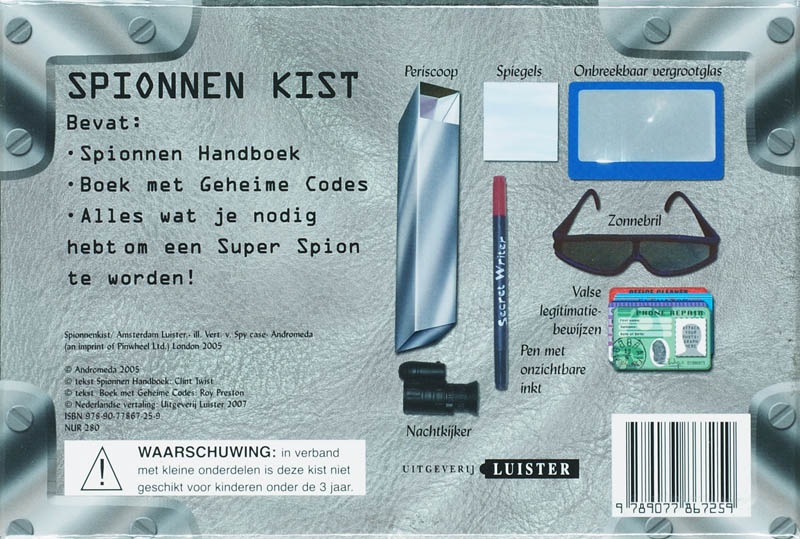 Achterkant van Spionnenkist