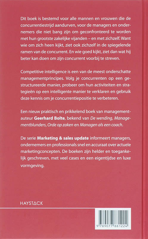 Achterkant van Competitive intelligence