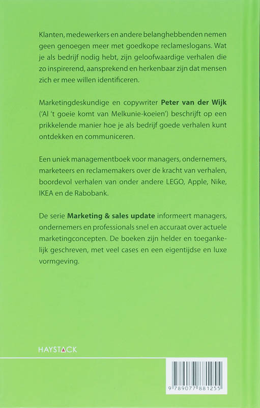 Achterkant van Corporate storytelling