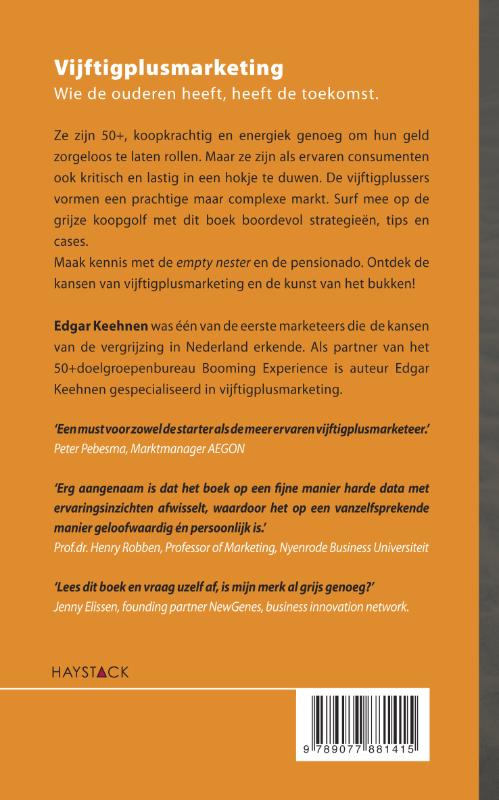 Achterkant van Vijftigplusmarketing