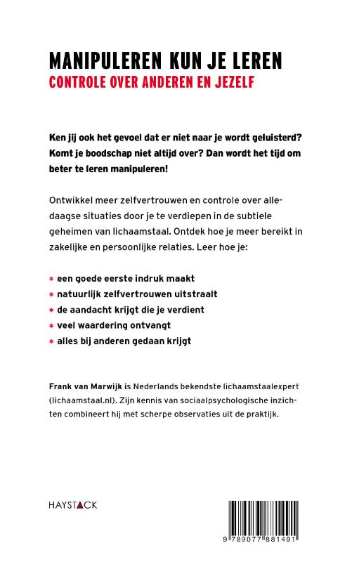 Achterkant van Manipuleren kun je leren