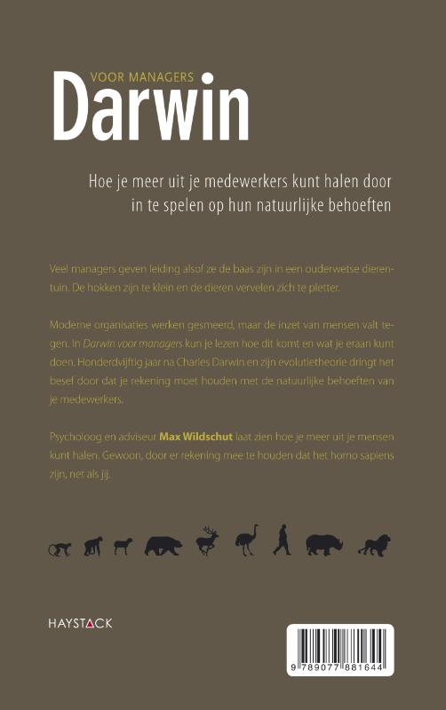 Achterkant van Voor managers Darwin