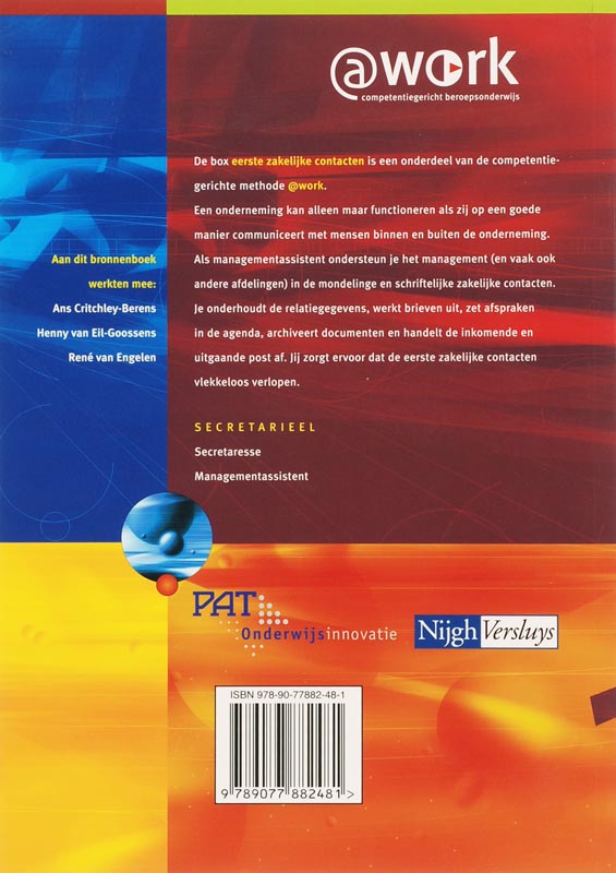 Achterkant van Bronnenboek