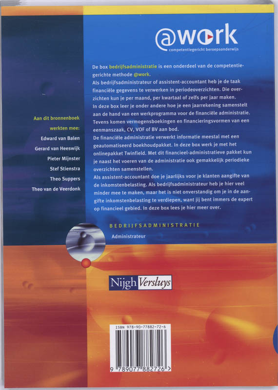 Achterkant van Bronnenboek