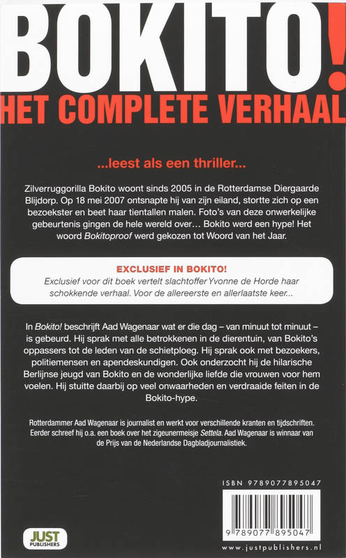 Achterkant van Bokito!