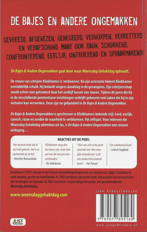 Achterkant van De bajes & andere ongemakken