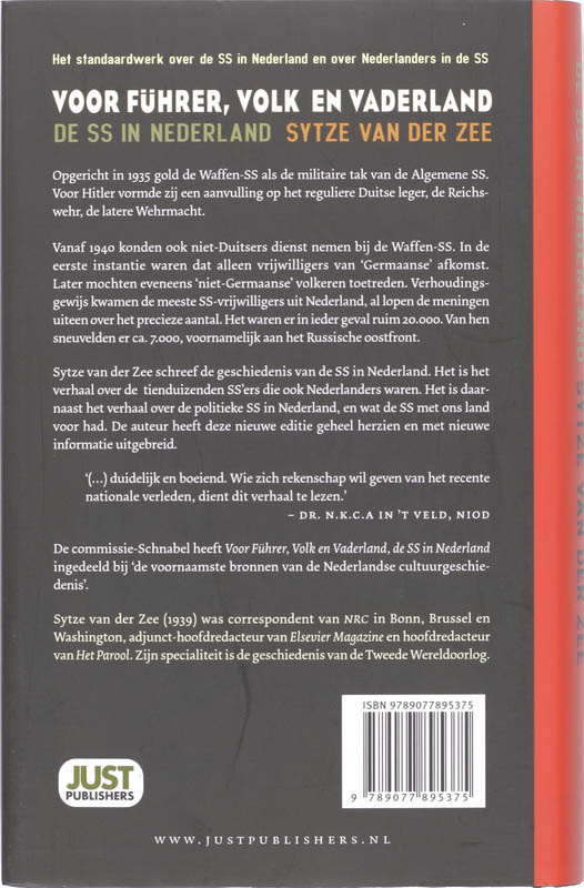 Achterkant van Voor Führer, volk en vaderland