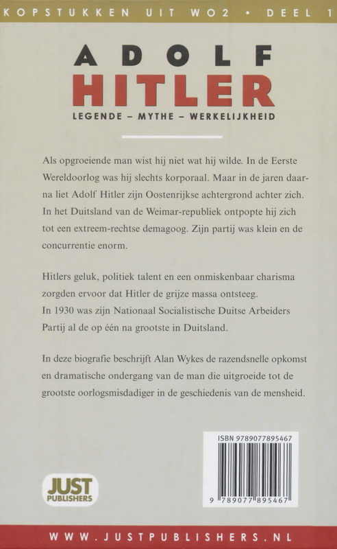 Achterkant van Adolf Hitler