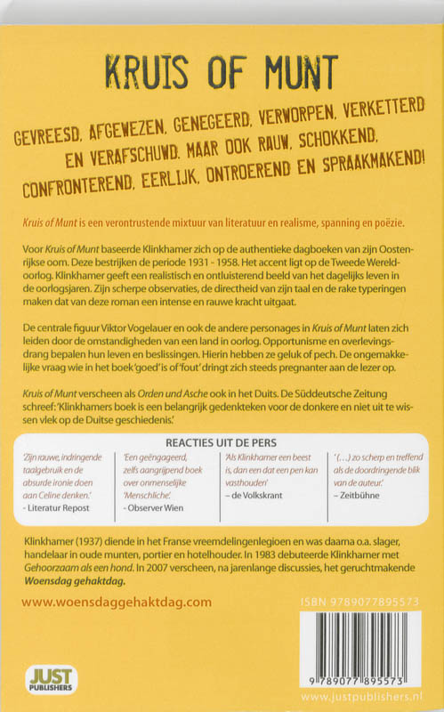Achterkant van Kruis of munt