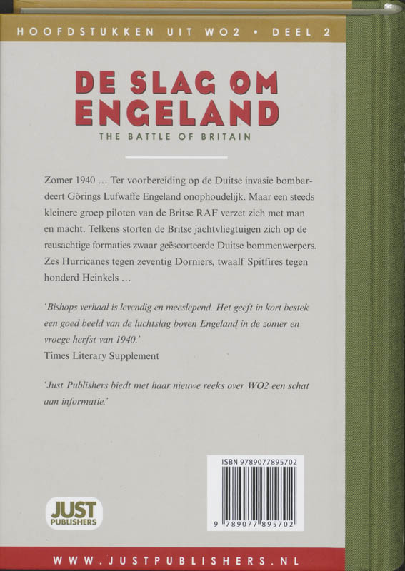 Achterkant van De slag om Engeland