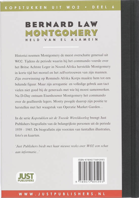 Achterkant van Bernard Law Montgomery