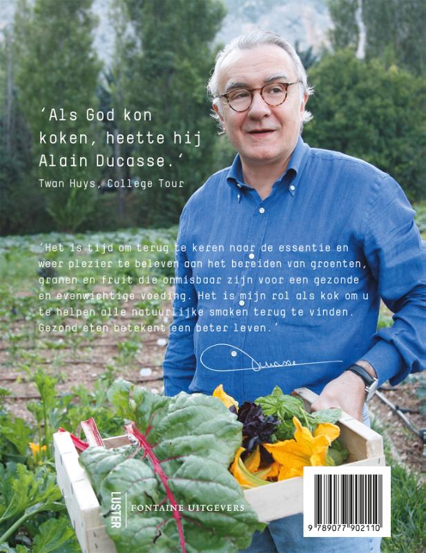 Achterkant van Puur natuur op tafel