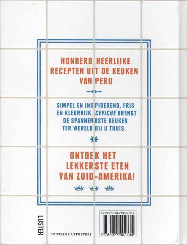 Achterkant van Ceviche