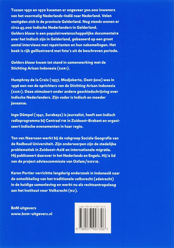 Achterkant van Gelders blauw