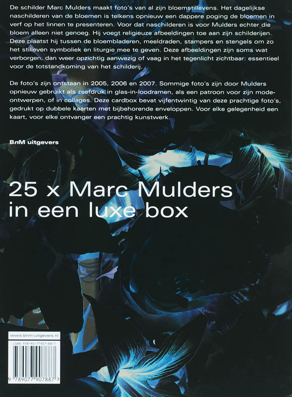 Achterkant van Marc Mulder Cardbox