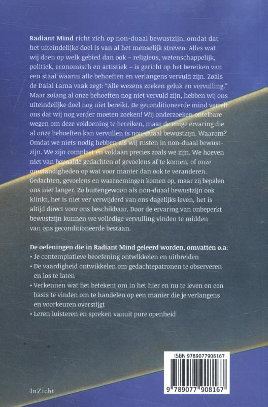 Achterkant van Radiant mind