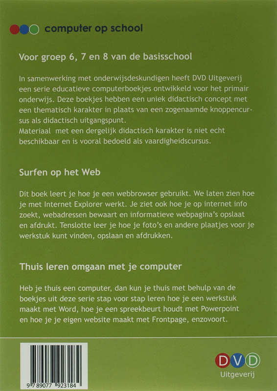 Achterkant van Surfen op het web