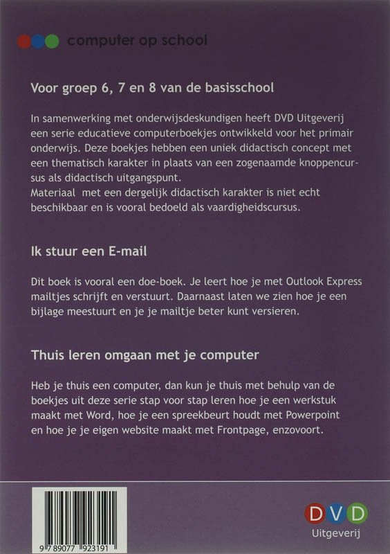 Achterkant van Ik stuur een e-mail