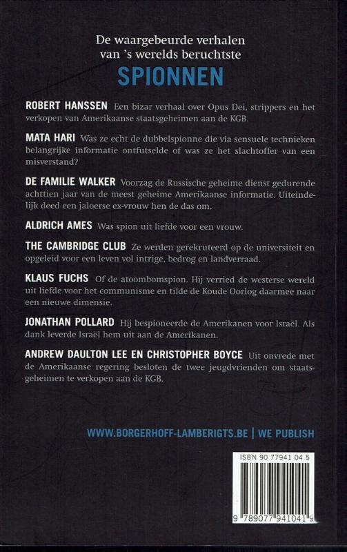 Achterkant van SPIONNEN