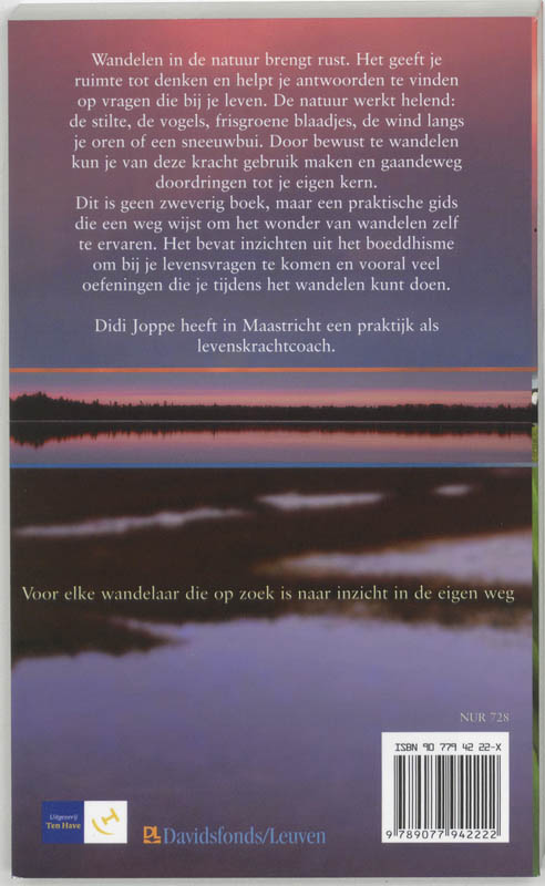 Achterkant van Wonder van wandelen