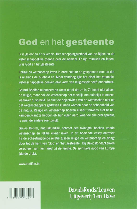 Achterkant van God en het gesteente