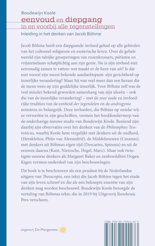 Achterkant van Eenvoud en diepgang