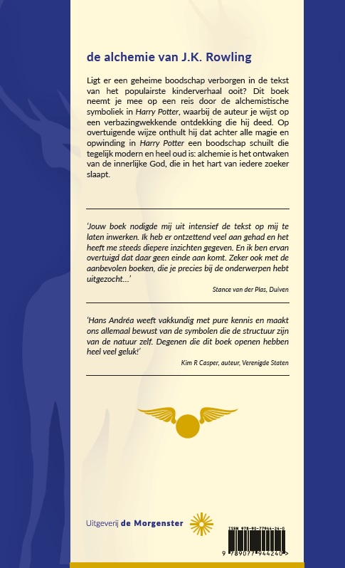 Achterkant van De alchemie van J.K. Rowling