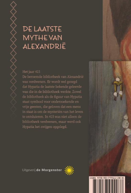 Achterkant van De laatste mythe van Alexandrië