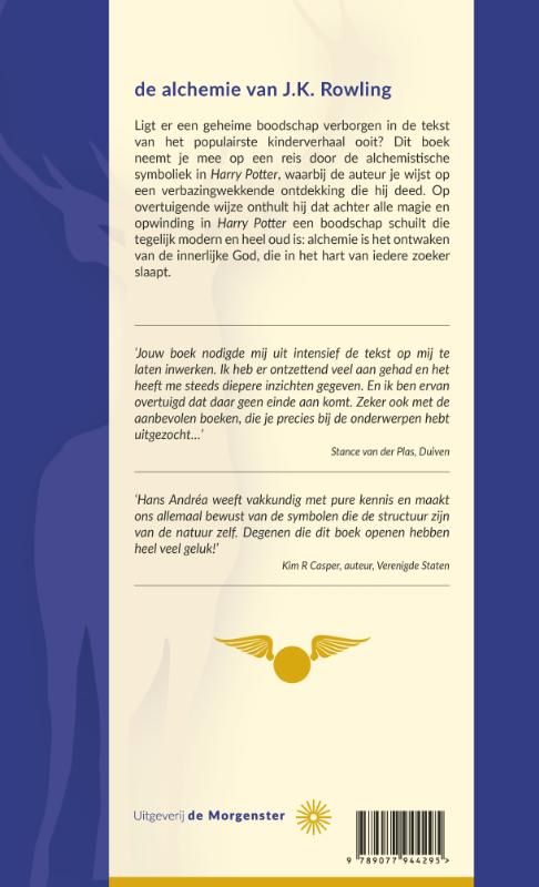 Achterkant van De alchemie van J.K. Rowling