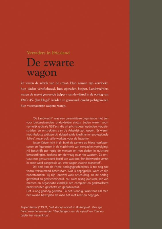 Achterkant van De zwarte wagon