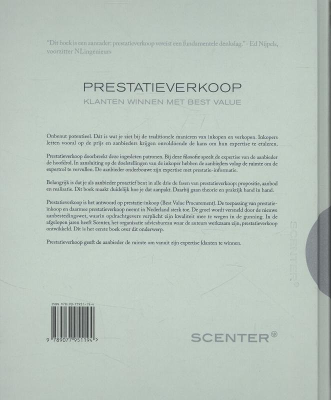 Achterkant van Prestatieverkoop
