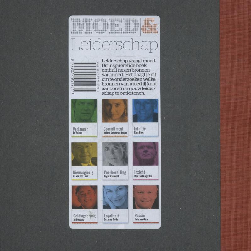 Achterkant van Moed en leiderschap