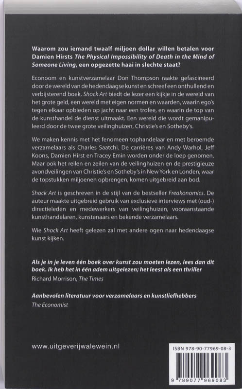 Achterkant van Shock art
