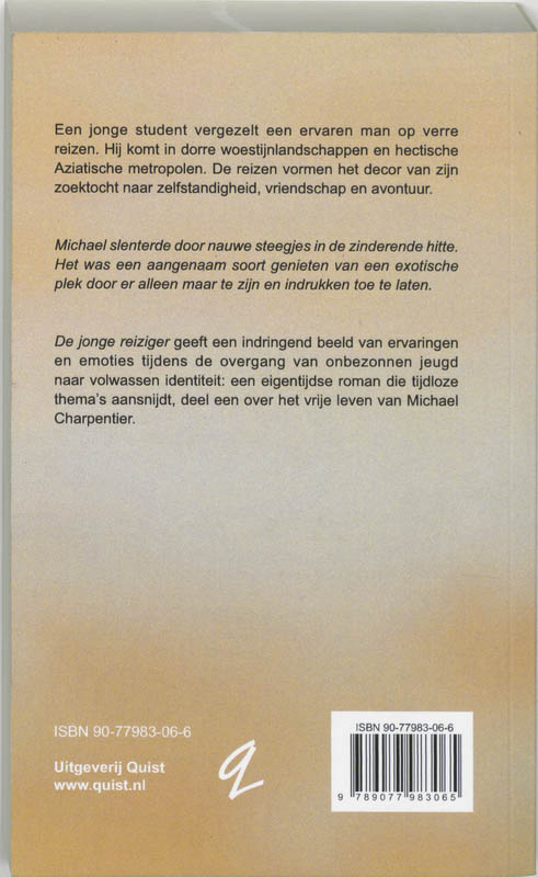 Achterkant van De jonge reiziger