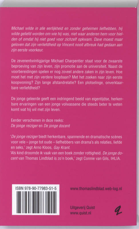 Achterkant van De jonge geleerde