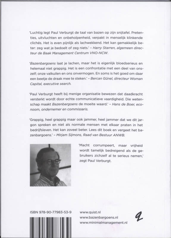 Achterkant van Bazenbargoens