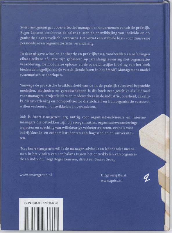 Achterkant van Smart management