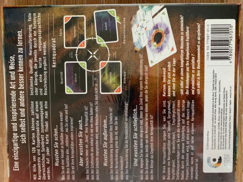 Achterkant van Kernkwalitaten Das Spiel