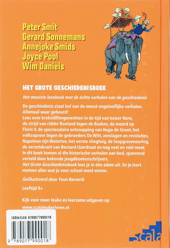 Achterkant van Het grote geschiedenisboek