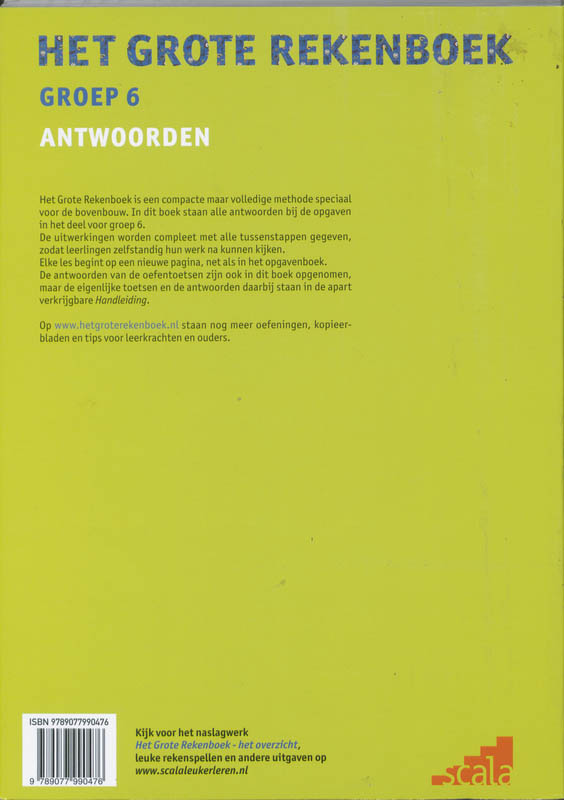 Achterkant van Antwoorden
