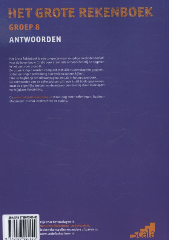 Achterkant van Antwoorden