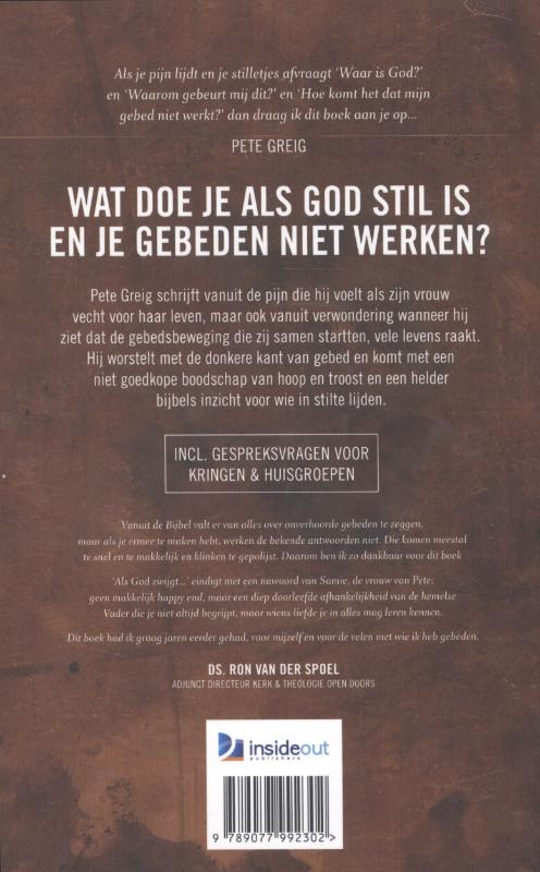 Achterkant van Als God zwijgt